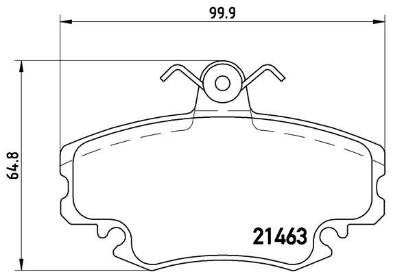 BREMBO Комплект тормозных колодок, дисковый тормоз P 68 038