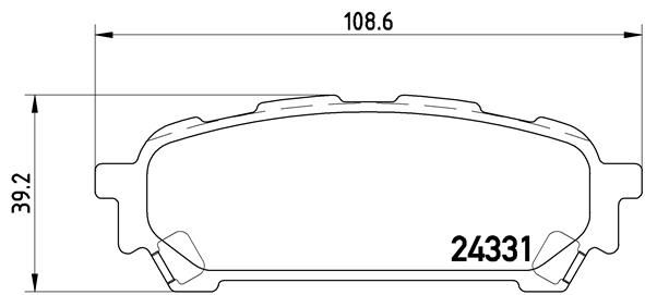 BREMBO Комплект тормозных колодок, дисковый тормоз P 78 014