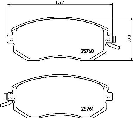 BREMBO Комплект тормозных колодок, дисковый тормоз P 78 021X