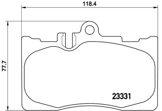 BREMBO Комплект тормозных колодок, дисковый тормоз P 83 058