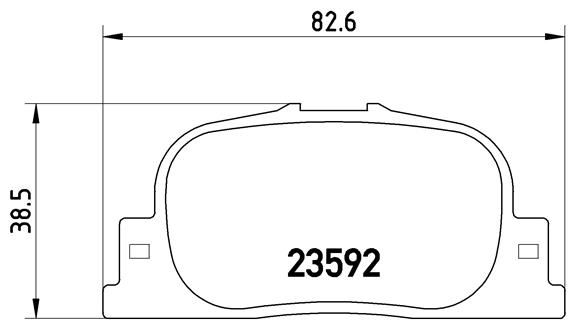 BREMBO Комплект тормозных колодок, дисковый тормоз P 83 063