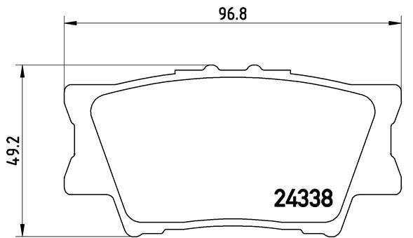 BREMBO Комплект тормозных колодок, дисковый тормоз P 83 089