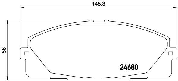 BREMBO Комплект тормозных колодок, дисковый тормоз P 83 139