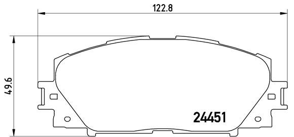 BREMBO Комплект тормозных колодок, дисковый тормоз P 83 141