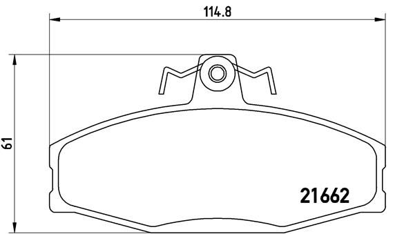 BREMBO Bremžu uzliku kompl., Disku bremzes P 85 022