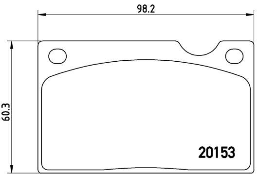 BREMBO Bremžu uzliku kompl., Disku bremzes P 86 003