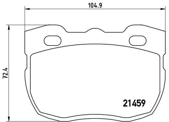 BREMBO Bremžu uzliku kompl., Disku bremzes P 99 001