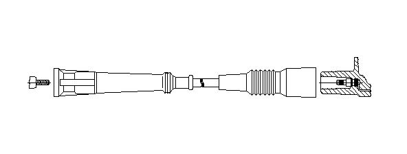 BREMI Провод зажигания 122/70