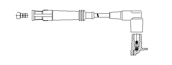 BREMI Провод зажигания 126/45