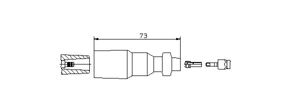 BREMI Вилка, катушка зажигания 13550