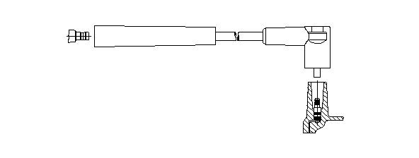 BREMI Провод зажигания 352/45