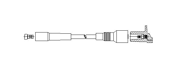 BREMI Провод зажигания 353/80