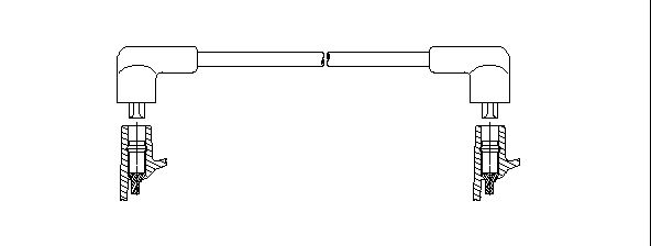 BREMI Провод зажигания 627/50