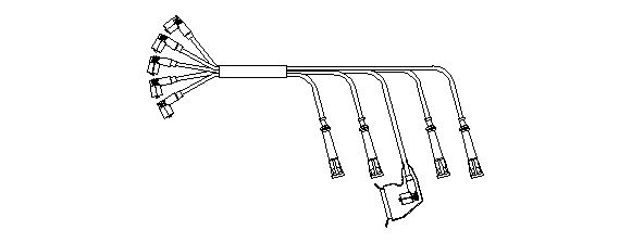 BREMI Комплект проводов зажигания 782/100