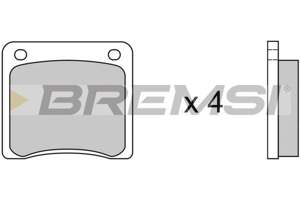 BREMSI Комплект тормозных колодок, дисковый тормоз BP2081