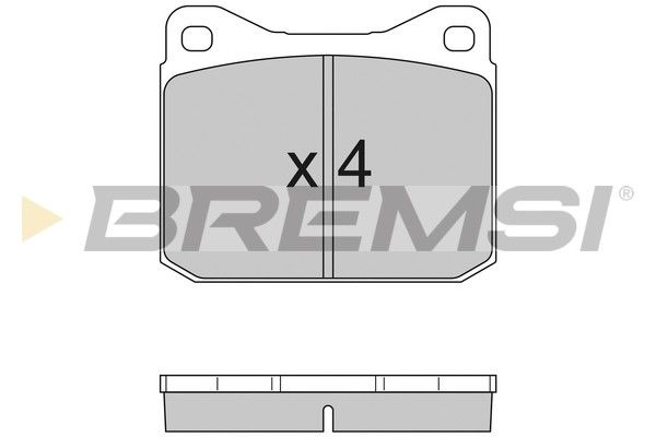 BREMSI Комплект тормозных колодок, дисковый тормоз BP2097