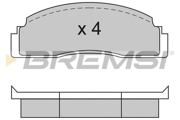BREMSI Bremžu uzliku kompl., Disku bremzes BP2104