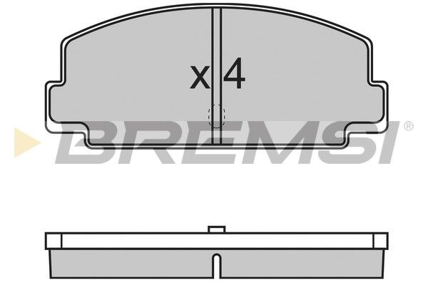 BREMSI Комплект тормозных колодок, дисковый тормоз BP2137