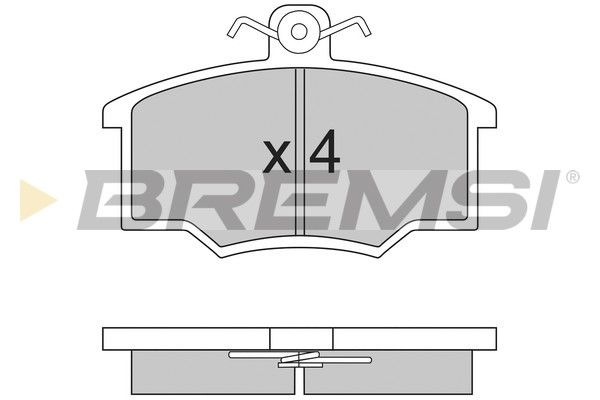 BREMSI Bremžu uzliku kompl., Disku bremzes BP2143