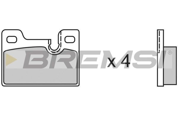 BREMSI Комплект тормозных колодок, дисковый тормоз BP2185