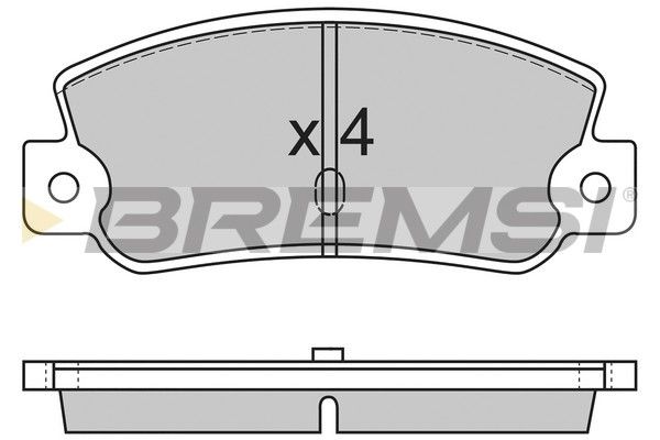 BREMSI Комплект тормозных колодок, дисковый тормоз BP2212