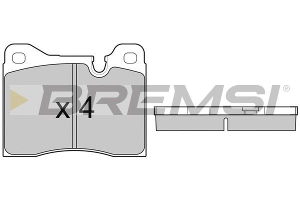 BREMSI Комплект тормозных колодок, дисковый тормоз BP2221