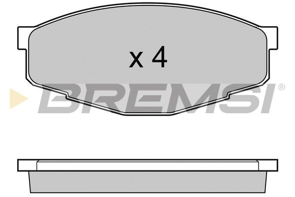 BREMSI Комплект тормозных колодок, дисковый тормоз BP2232