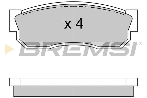 BREMSI Комплект тормозных колодок, дисковый тормоз BP2246