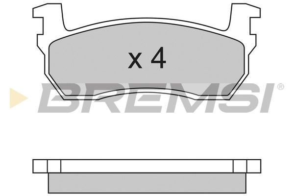 BREMSI Комплект тормозных колодок, дисковый тормоз BP2259