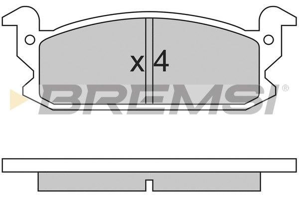 BREMSI Комплект тормозных колодок, дисковый тормоз BP2280