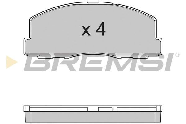 BREMSI Комплект тормозных колодок, дисковый тормоз BP2299