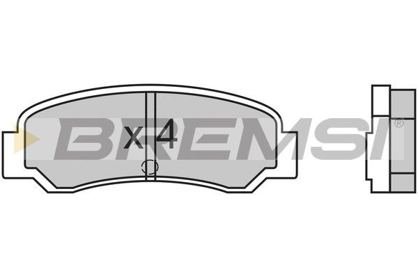 BREMSI Комплект тормозных колодок, дисковый тормоз BP2300