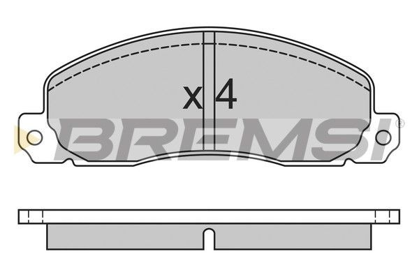 BREMSI Комплект тормозных колодок, дисковый тормоз BP2312