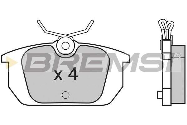 BREMSI Комплект тормозных колодок, дисковый тормоз BP2313