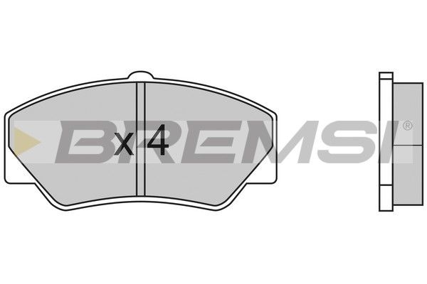 BREMSI Комплект тормозных колодок, дисковый тормоз BP2316
