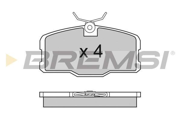 BREMSI Комплект тормозных колодок, дисковый тормоз BP2317