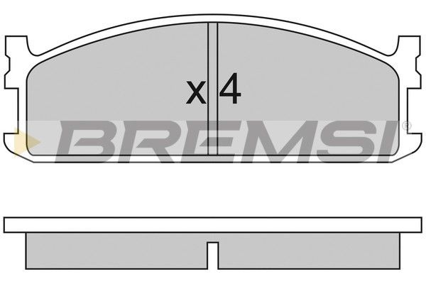 BREMSI Bremžu uzliku kompl., Disku bremzes BP2321