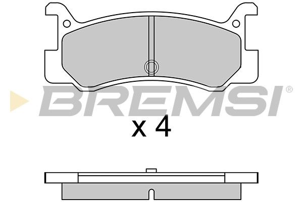 BREMSI Bremžu uzliku kompl., Disku bremzes BP2328