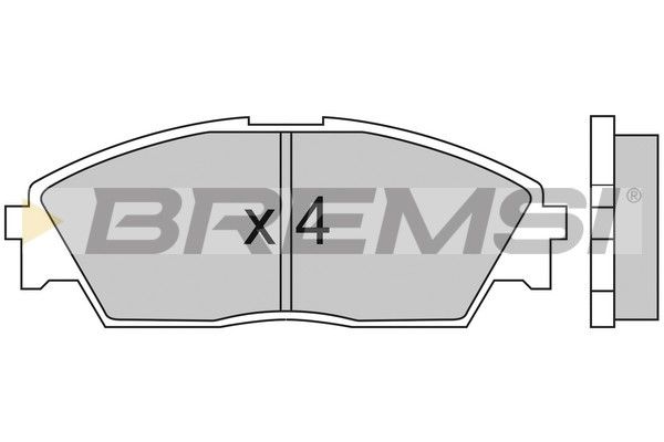 BREMSI Комплект тормозных колодок, дисковый тормоз BP2350