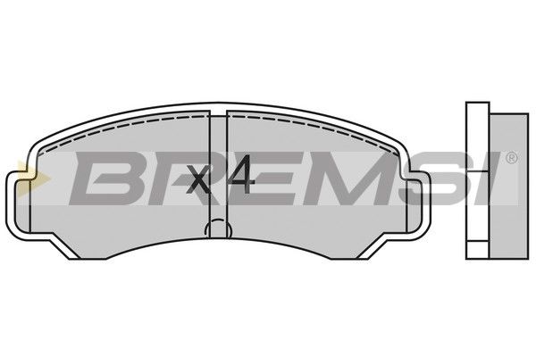 BREMSI Комплект тормозных колодок, дисковый тормоз BP2359