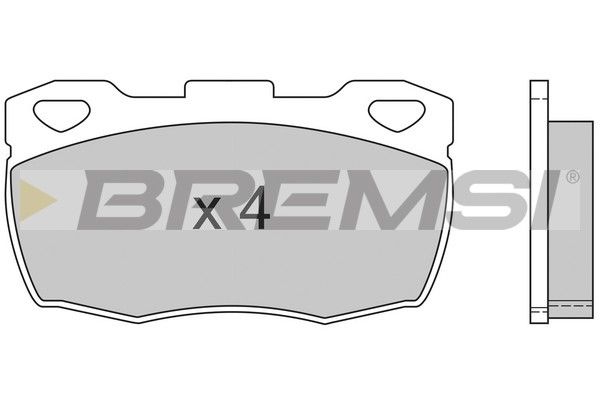 BREMSI Комплект тормозных колодок, дисковый тормоз BP2401