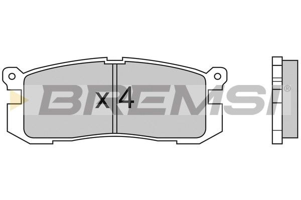 BREMSI Комплект тормозных колодок, дисковый тормоз BP2424