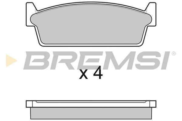 BREMSI Bremžu uzliku kompl., Disku bremzes BP2440