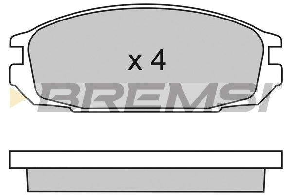 BREMSI Комплект тормозных колодок, дисковый тормоз BP2445