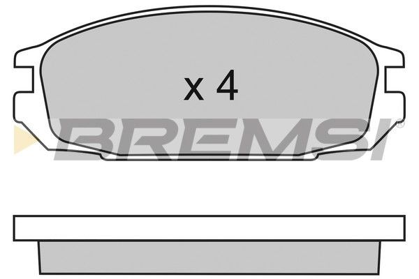 BREMSI Bremžu uzliku kompl., Disku bremzes BP2445