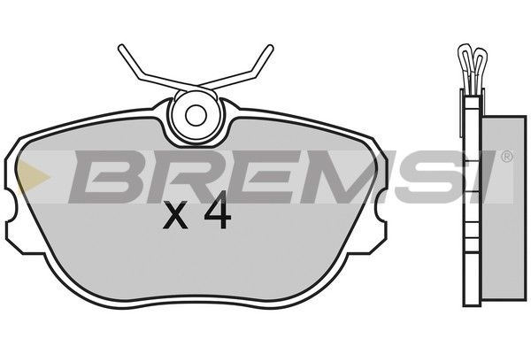 BREMSI Bremžu uzliku kompl., Disku bremzes BP2452