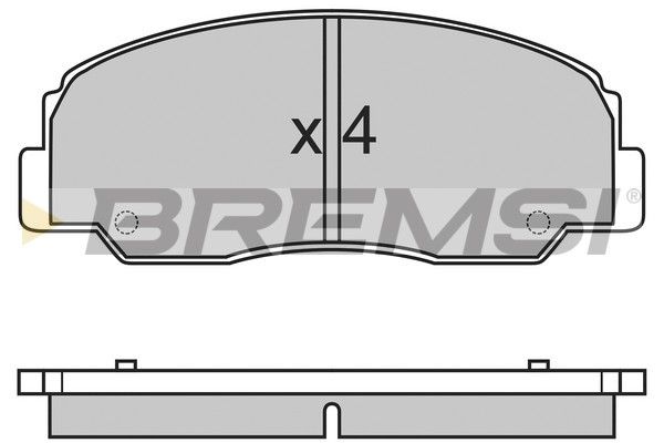BREMSI Комплект тормозных колодок, дисковый тормоз BP2461