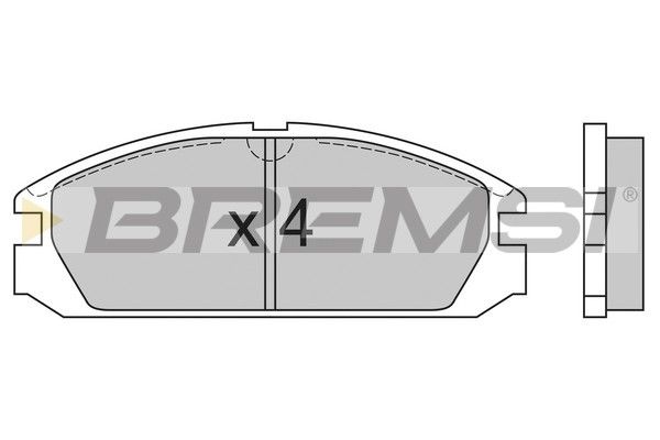 BREMSI Комплект тормозных колодок, дисковый тормоз BP2503