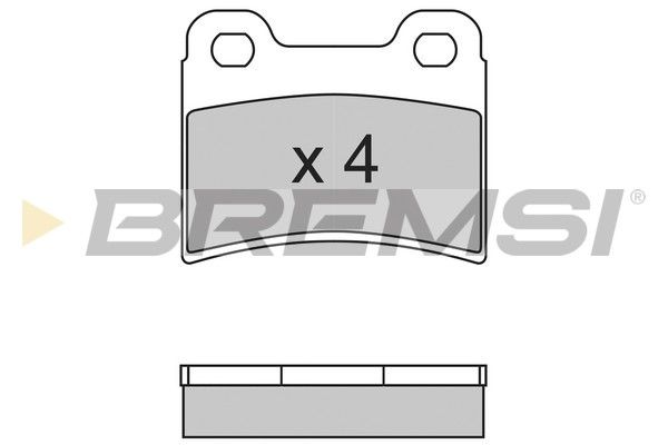 BREMSI Комплект тормозных колодок, дисковый тормоз BP2630