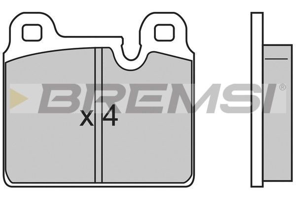 BREMSI Комплект тормозных колодок, дисковый тормоз BP2636